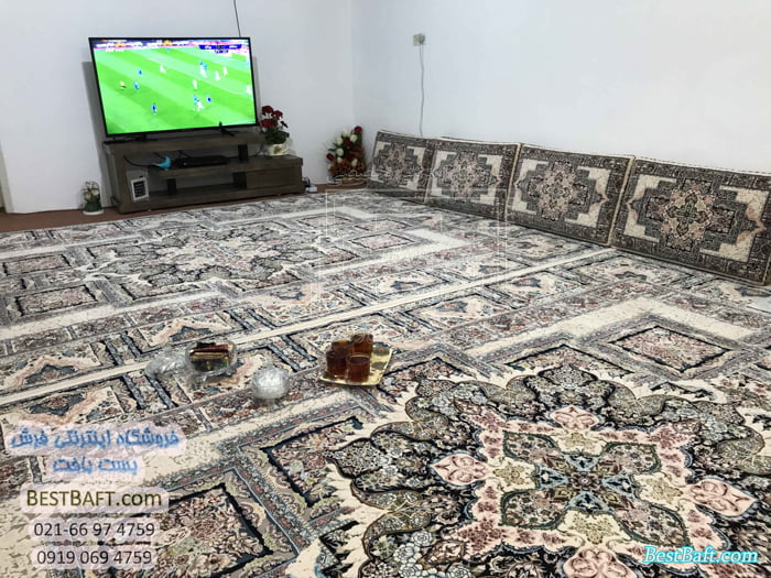 فرش کرم رنگ در دکوراسیون (2)