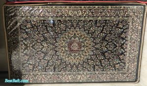 پشتی سنتی سرمه ای فرش نگین مشهد کد 706 700 شانه (2)