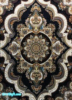 فرش کاشان ۷۰۰ شانه شهیاد سرمه ای