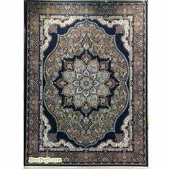 فرش مشهد ۷۰۰ شانه کد 722098 سرمه ای