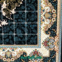 فرش کاشان هیوا ۷۰۰ شانه سرمه ای