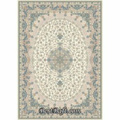 فرش زمرد مشهد ۱۵۰۰ شانه کد ۵۰۰۰1 آبی فیروزه ای