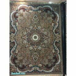 فرش مشهد ۷۰۰ شانه کد ۷۰۲۰۸۰ سرمه ای