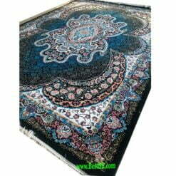 فرش کاشان مهبد ۴۴۰شانه سرمه ای