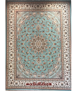 فرش مشهد ۱۵۰۰ شانه کد ۸۱۵۰۰۵ آبی