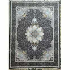 فرش مشهد ۱۲۰۰ شانه کد ۸۰۶۰۰۲ زغال سنگی