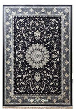 فرش مشهد ۷۰۰ شانه کد ۷۲۲۲۵۷ سرمه ای