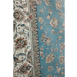 فرش مشهد آبی رنگ