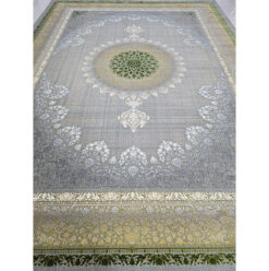 فرش کاشان سبز رنگ